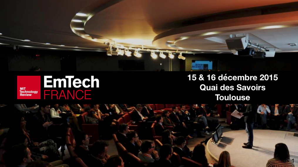 Première Édition de EmTech en France