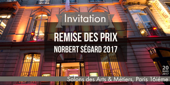 Cérémonie des Prix Norbert Ségard 2017